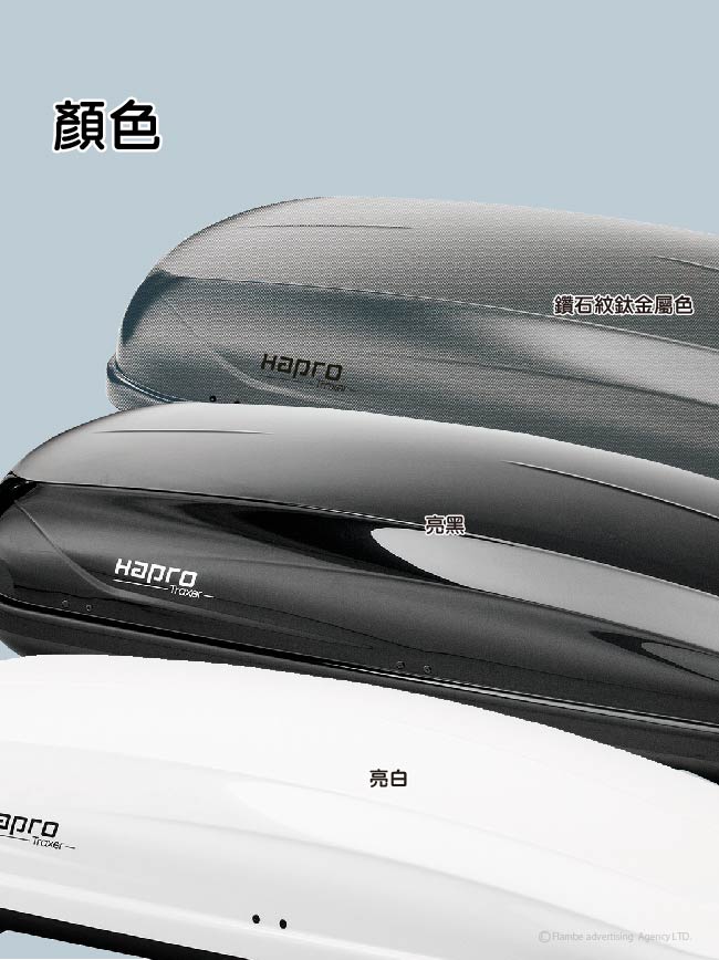 HAPRO TRAXER 8.6左右雙開車頂行李箱